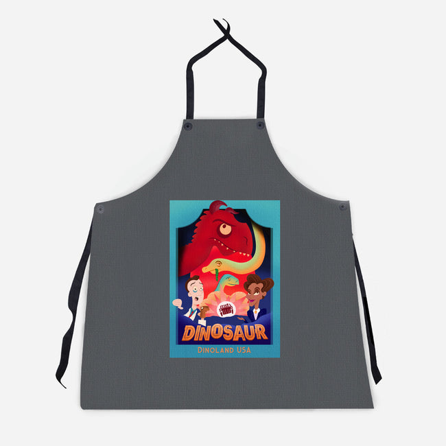 Definitely Not Our Dino-Unisex-Kitchen-Apron-DrawnByBryan