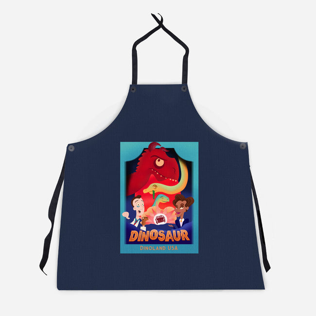 Definitely Not Our Dino-Unisex-Kitchen-Apron-DrawnByBryan