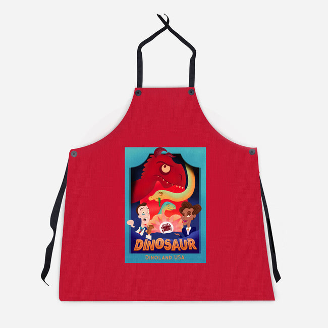 Definitely Not Our Dino-Unisex-Kitchen-Apron-DrawnByBryan