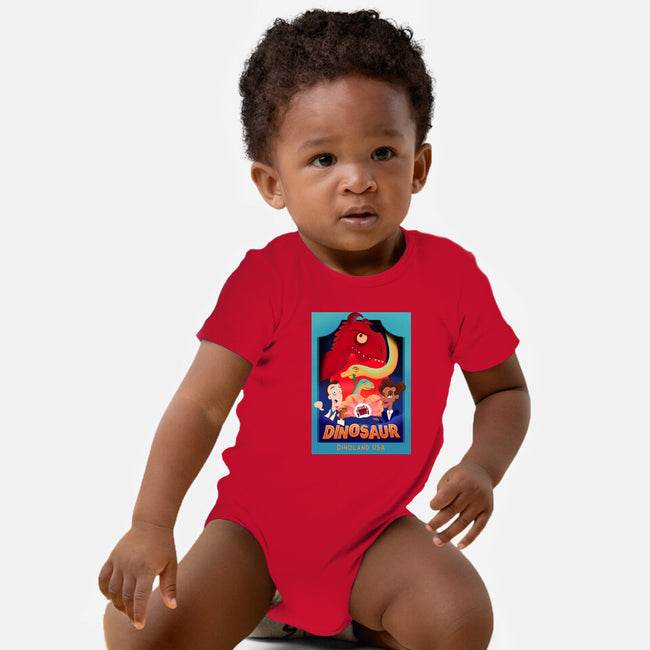 Definitely Not Our Dino-Baby-Basic-Onesie-DrawnByBryan