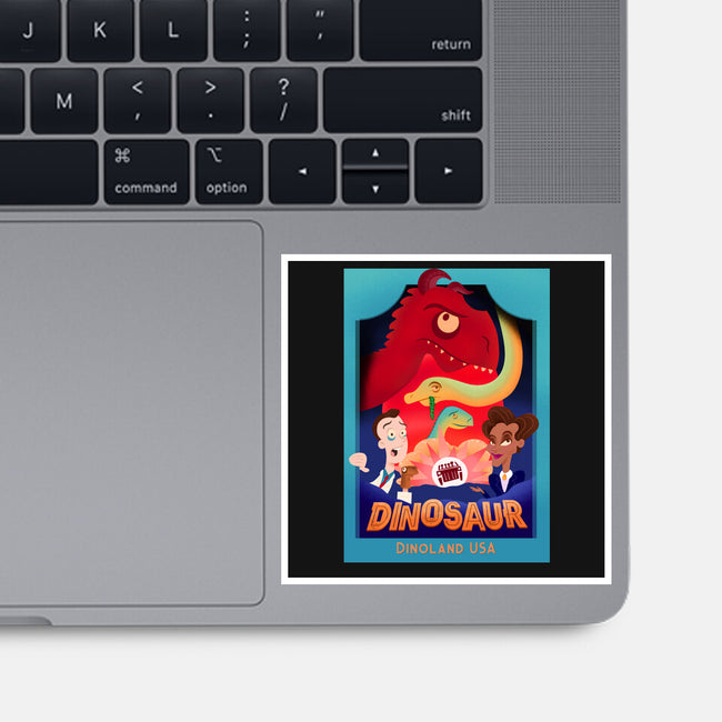 Definitely Not Our Dino-None-Glossy-Sticker-DrawnByBryan