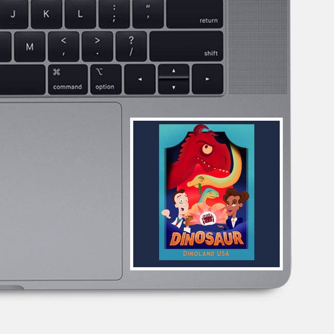 Definitely Not Our Dino-None-Glossy-Sticker-DrawnByBryan