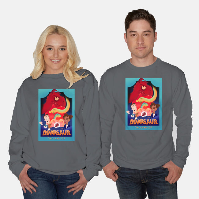 Definitely Not Our Dino-Unisex-Crew Neck-Sweatshirt-DrawnByBryan