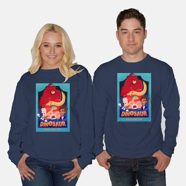 Definitely Not Our Dino-Unisex-Crew Neck-Sweatshirt-DrawnByBryan