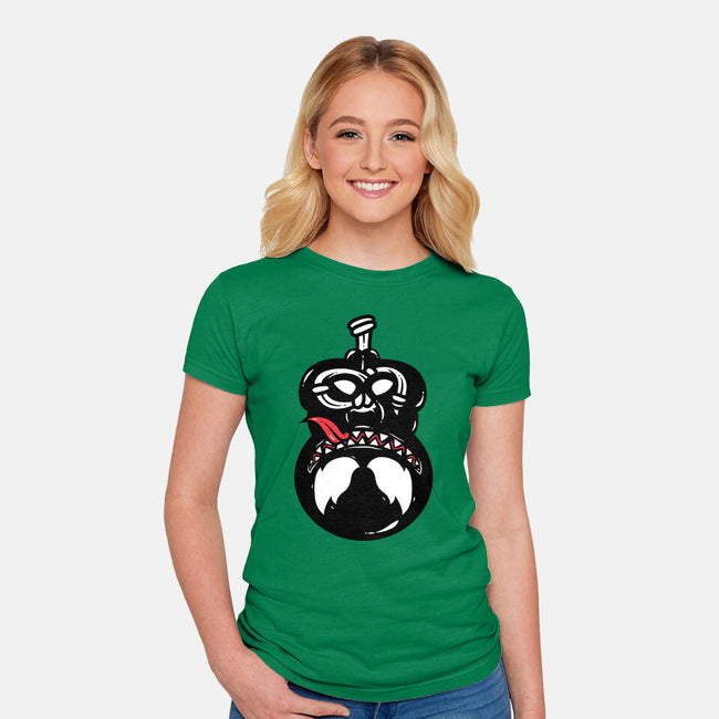 Upside Down Anti Hero-Womens-Fitted-Tee-krisren28