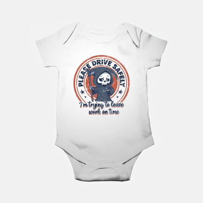 Please Drive Safely-Baby-Basic-Onesie-Loobs