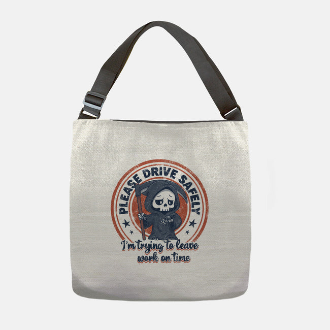 Please Drive Safely-None-Adjustable Tote-Bag-Loobs