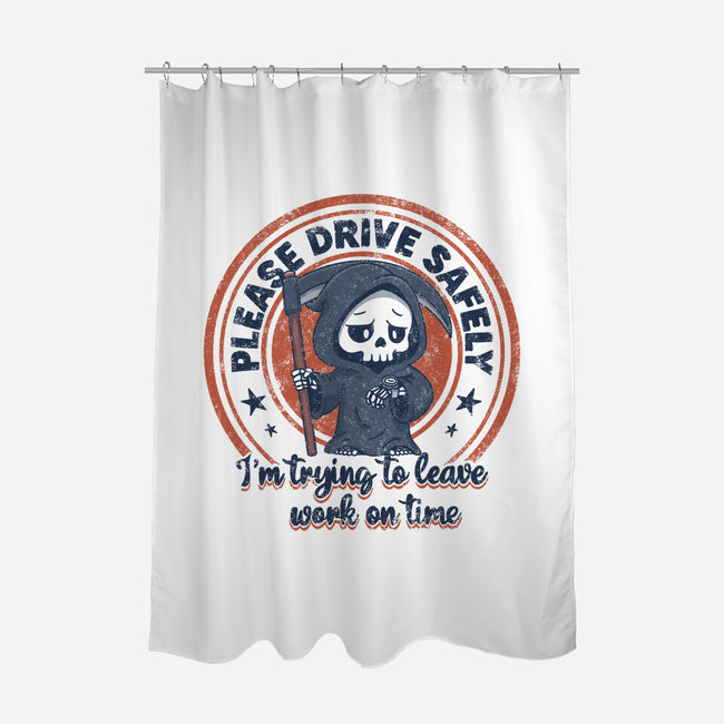Please Drive Safely-None-Polyester-Shower Curtain-Loobs