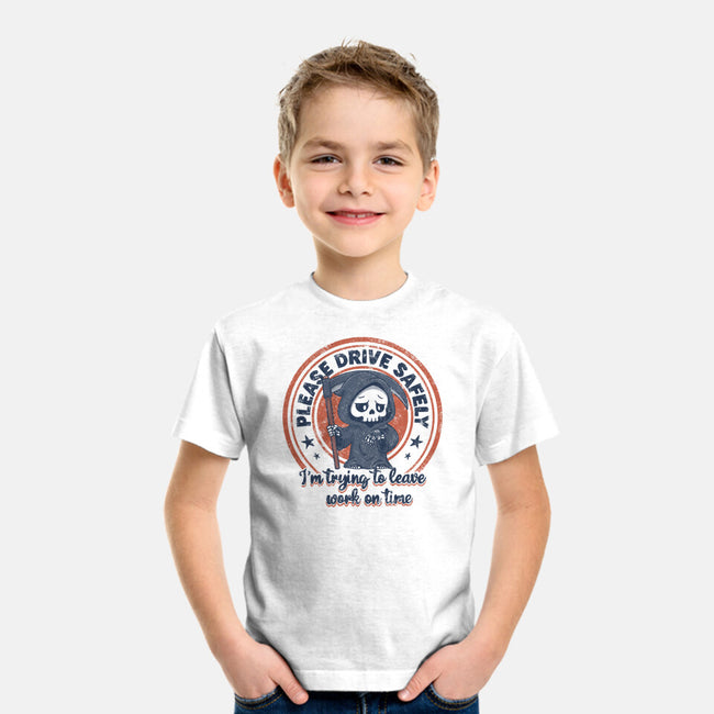 Please Drive Safely-Youth-Basic-Tee-Loobs