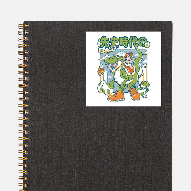 Prehistoric Guardian-None-Glossy-Sticker-Henrique Torres
