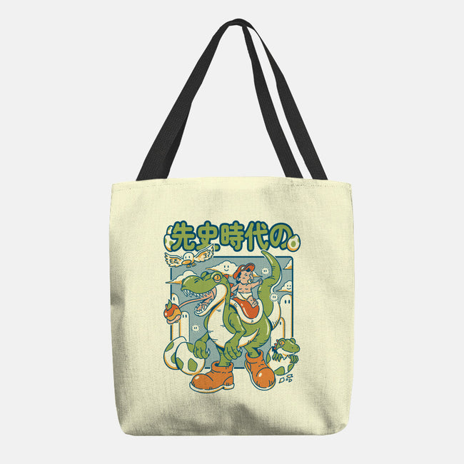 Prehistoric Guardian-None-Basic Tote-Bag-Henrique Torres