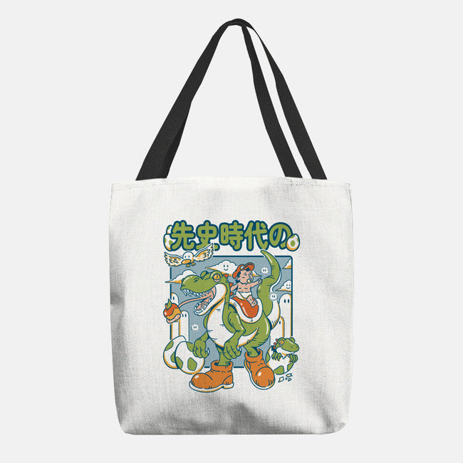 Prehistoric Guardian-None-Basic Tote-Bag-Henrique Torres