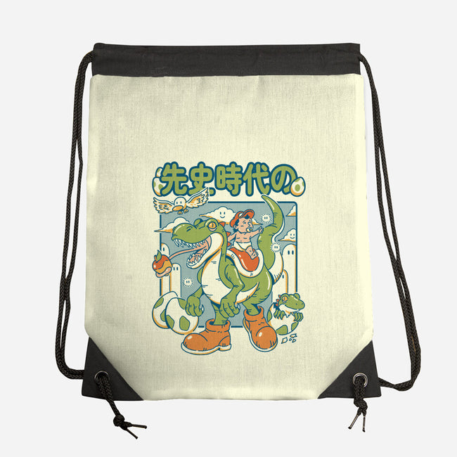 Prehistoric Guardian-None-Drawstring-Bag-Henrique Torres