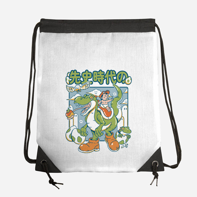 Prehistoric Guardian-None-Drawstring-Bag-Henrique Torres