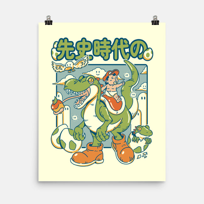 Prehistoric Guardian-None-Matte-Poster-Henrique Torres