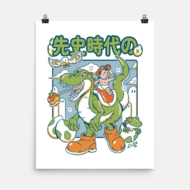 Prehistoric Guardian-None-Matte-Poster-Henrique Torres