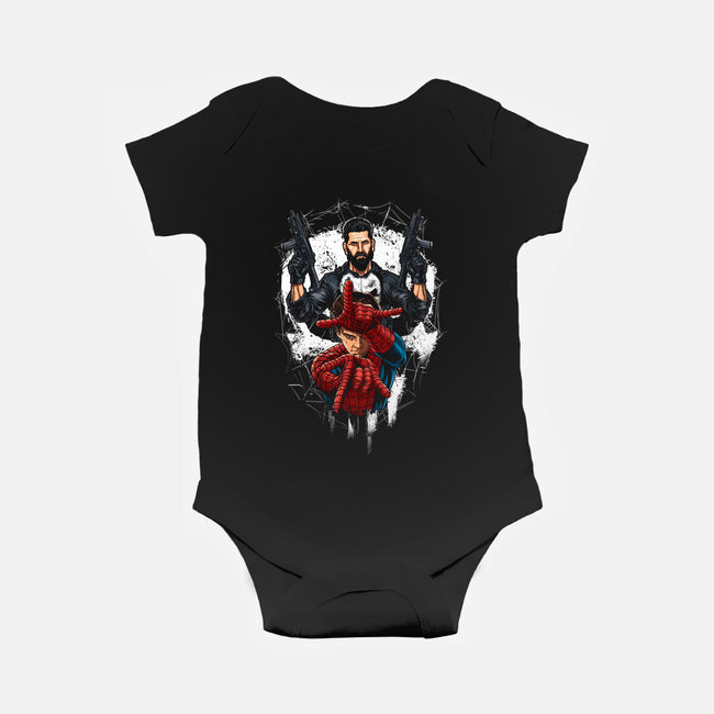 Spider And Punisher-Baby-Basic-Onesie-Diego Oliver