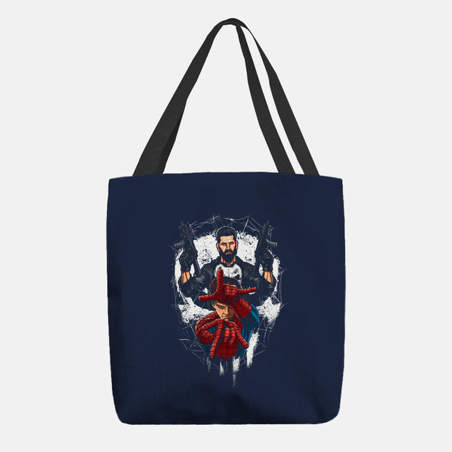Spider And Punisher-None-Basic Tote-Bag-Diego Oliver