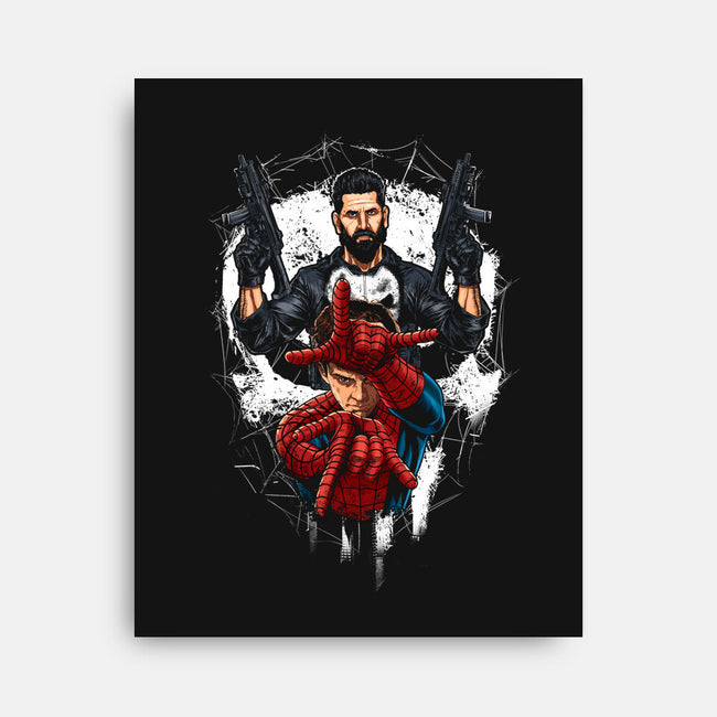 Spider And Punisher-None-Stretched-Canvas-Diego Oliver
