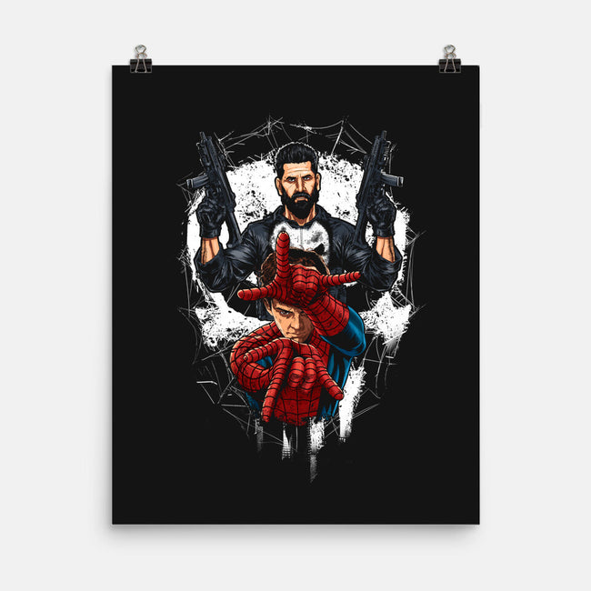 Spider And Punisher-None-Matte-Poster-Diego Oliver