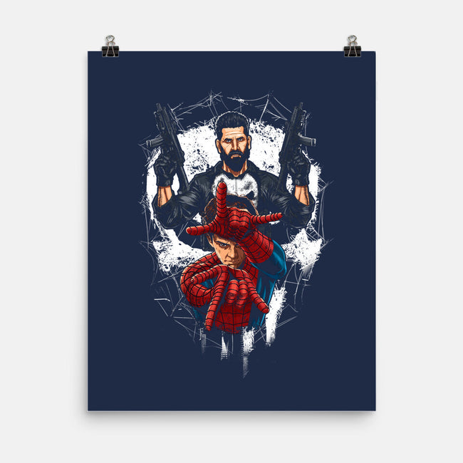 Spider And Punisher-None-Matte-Poster-Diego Oliver
