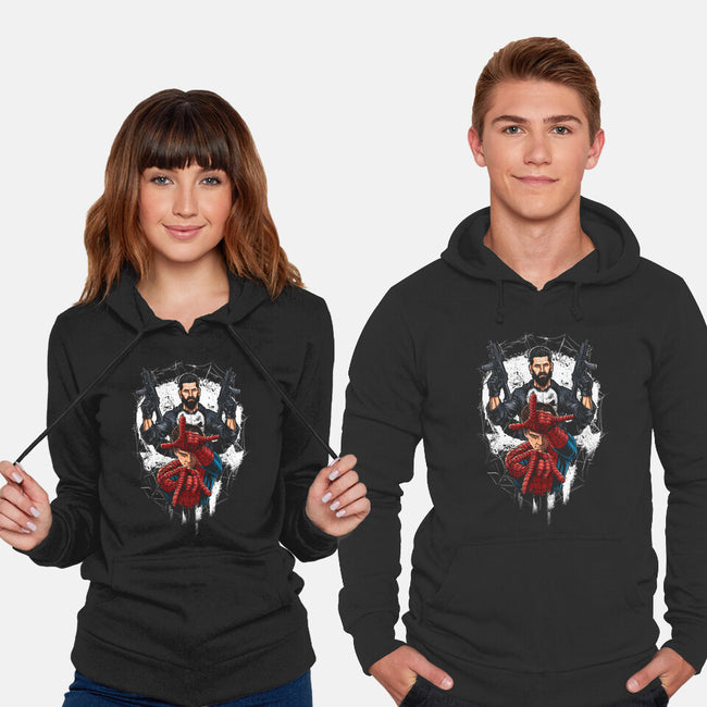 Spider And Punisher-Unisex-Pullover-Sweatshirt-Diego Oliver