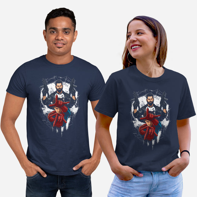 Spider And Punisher-Unisex-Basic-Tee-Diego Oliver