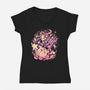 Clash Of The Stars-Womens-V-Neck-Tee-Estudio Horta