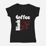Coffeenoid-Womens-V-Neck-Tee-arace