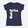 Coffeenoid-Womens-V-Neck-Tee-arace