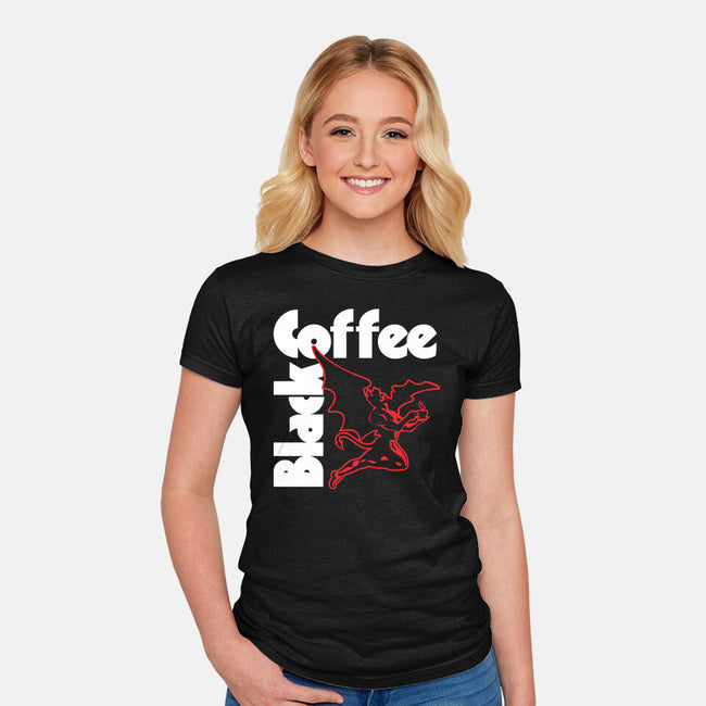 Coffeenoid-Womens-Fitted-Tee-arace