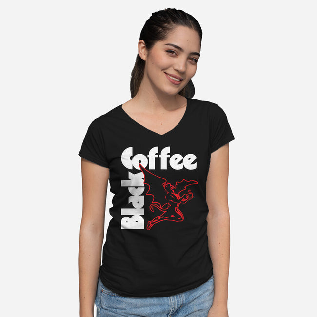 Coffeenoid-Womens-V-Neck-Tee-arace