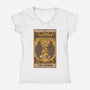 Lovers Opossum Tarot-Womens-V-Neck-Tee-Thiago Correa