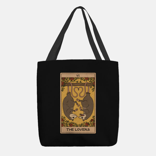 Lovers Opossum Tarot-None-Basic Tote-Bag-Thiago Correa