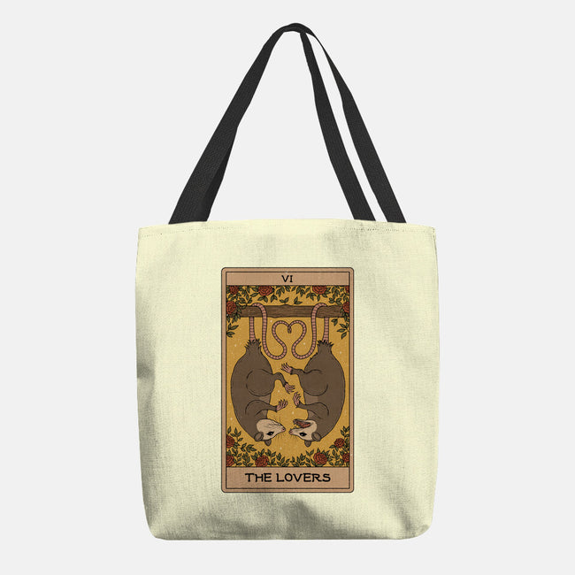 Lovers Opossum Tarot-None-Basic Tote-Bag-Thiago Correa