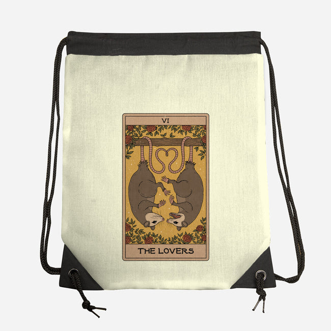 Lovers Opossum Tarot-None-Drawstring-Bag-Thiago Correa