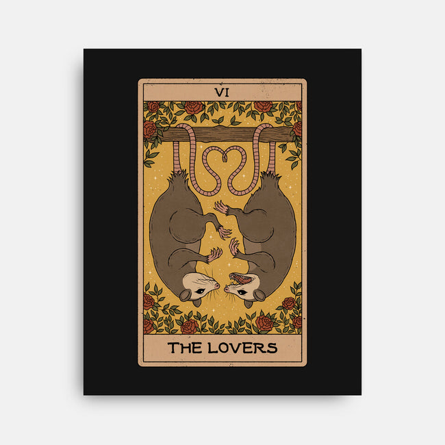 Lovers Opossum Tarot-None-Stretched-Canvas-Thiago Correa