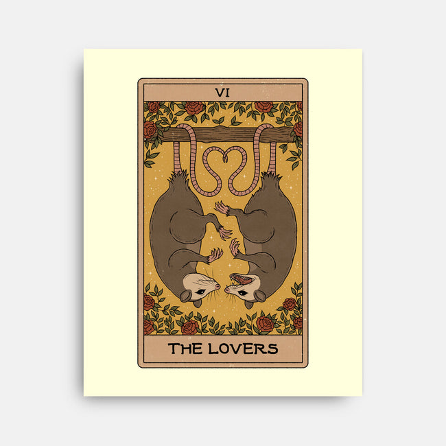 Lovers Opossum Tarot-None-Stretched-Canvas-Thiago Correa