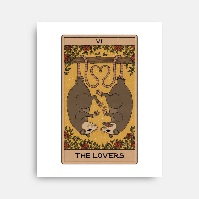 Lovers Opossum Tarot-None-Stretched-Canvas-Thiago Correa