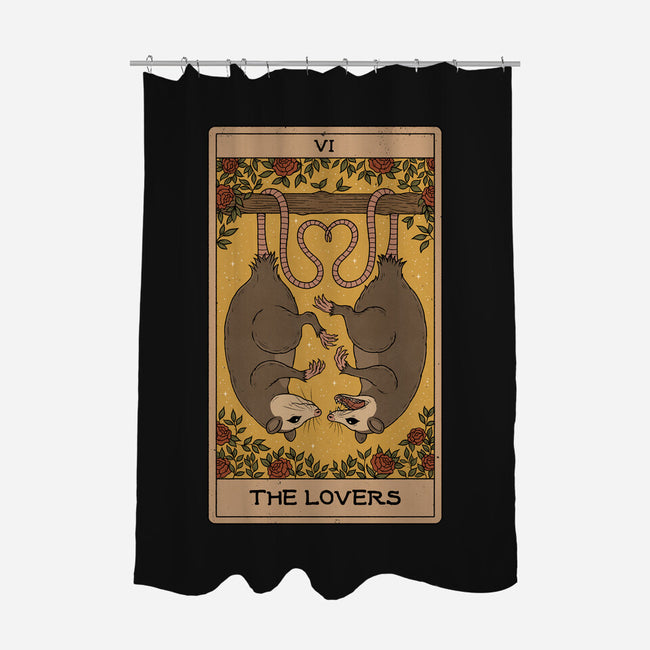 Lovers Opossum Tarot-None-Polyester-Shower Curtain-Thiago Correa