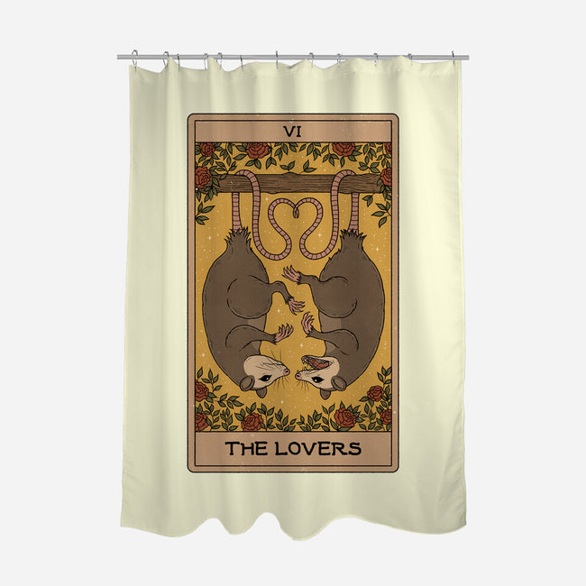 Lovers Opossum Tarot-None-Polyester-Shower Curtain-Thiago Correa