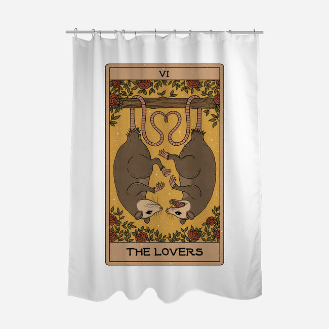 Lovers Opossum Tarot-None-Polyester-Shower Curtain-Thiago Correa