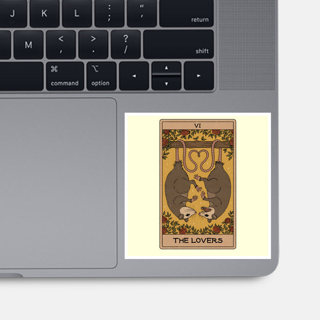Lovers Opossum Tarot-None-Glossy-Sticker-Thiago Correa