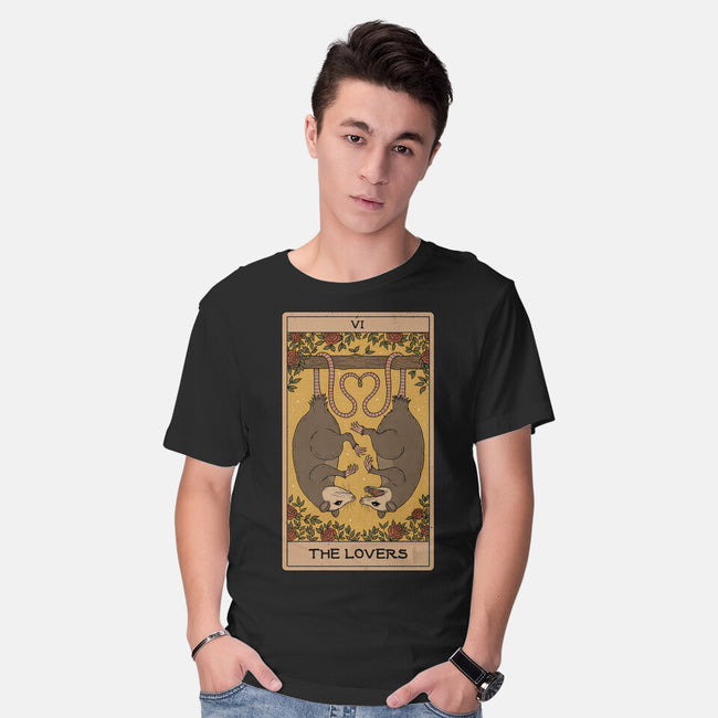 Lovers Opossum Tarot-Mens-Basic-Tee-Thiago Correa