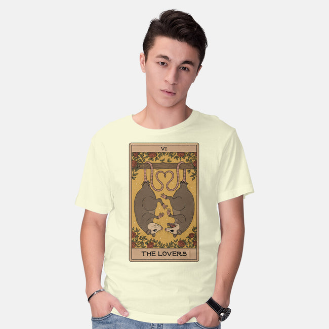 Lovers Opossum Tarot-Mens-Basic-Tee-Thiago Correa