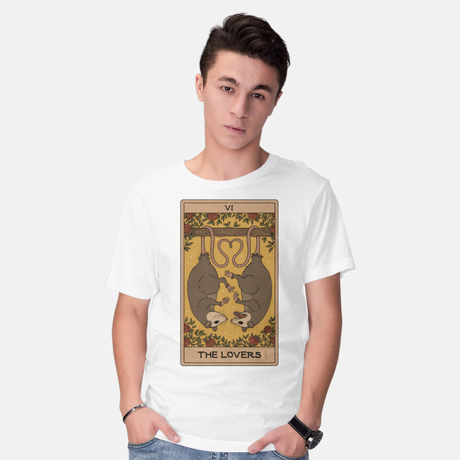 Lovers Opossum Tarot-Mens-Basic-Tee-Thiago Correa