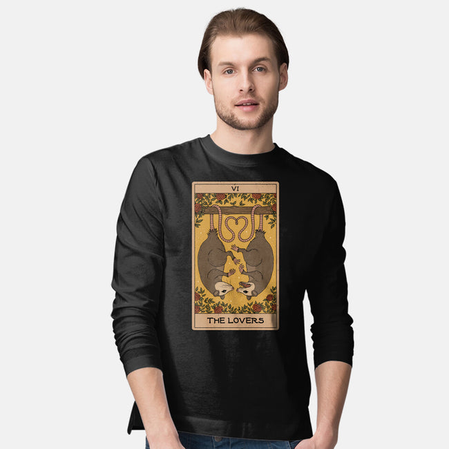 Lovers Opossum Tarot-Mens-Long Sleeved-Tee-Thiago Correa