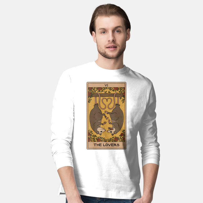 Lovers Opossum Tarot-Mens-Long Sleeved-Tee-Thiago Correa