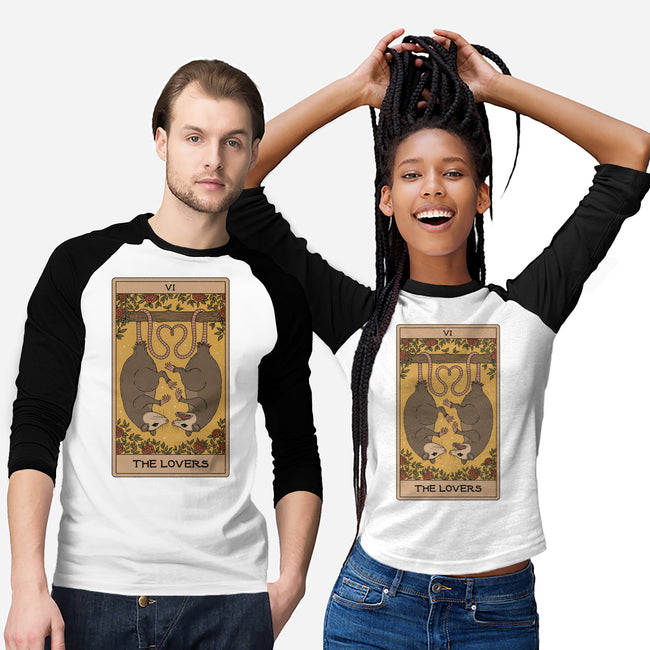 Lovers Opossum Tarot-Unisex-Baseball-Tee-Thiago Correa