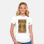 Lovers Opossum Tarot-Womens-Fitted-Tee-Thiago Correa